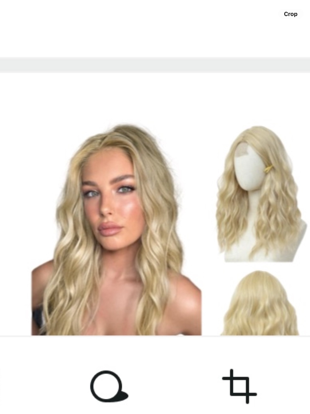 Blonde Wavy Long Women's Wig - Natural Beach Wave